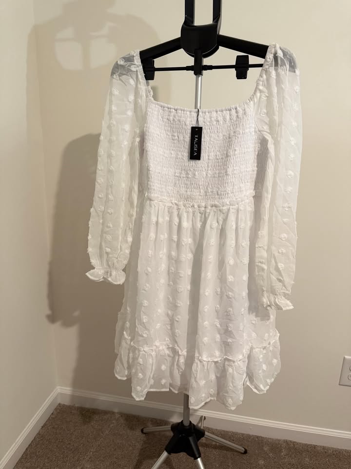Women's White Dress 16W