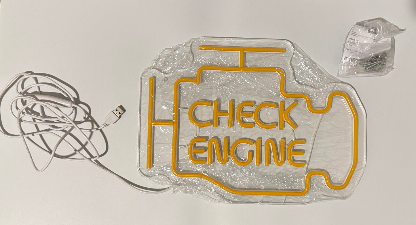 Check Engine LED Neon Sign
