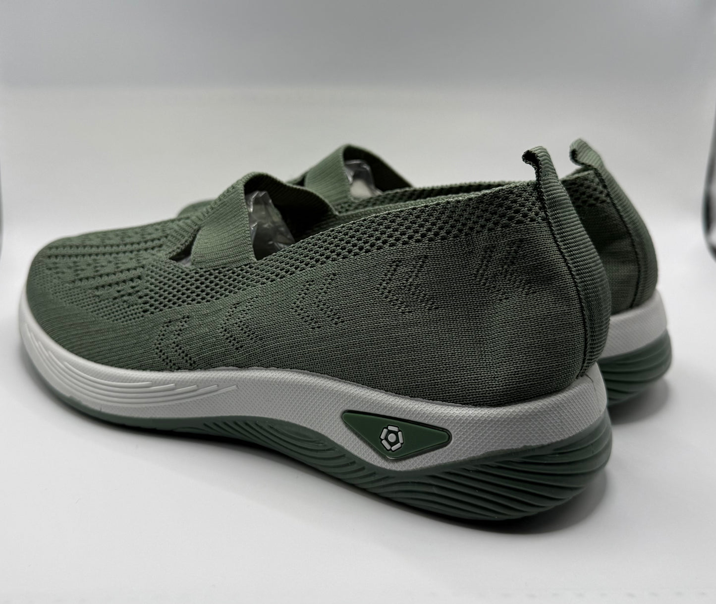 Green Slip On Shoes Women's Size EU 37