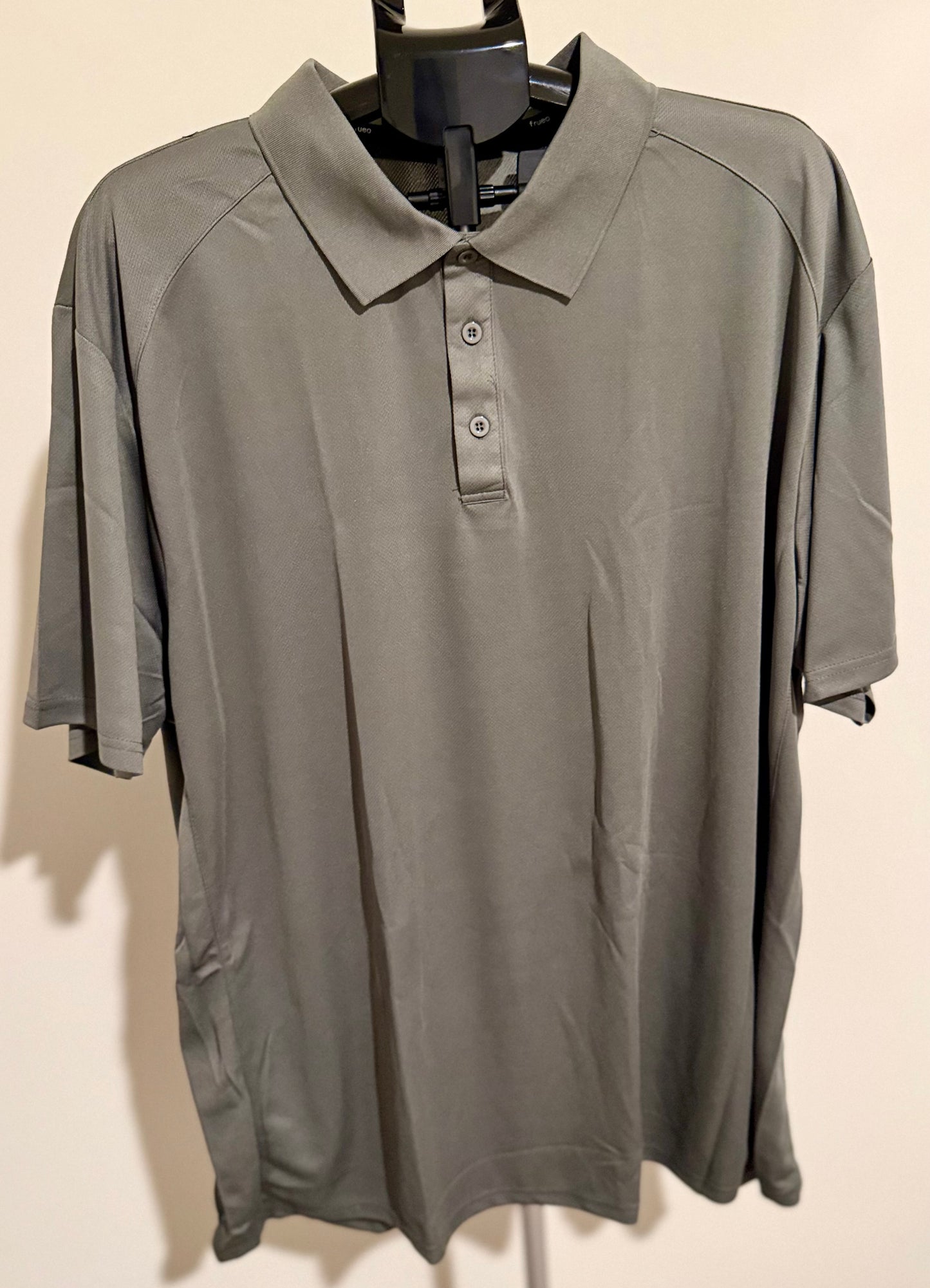 Men’s Performance Polo Shirt Bundle (3 Total) – Navy, Black & Gray SIZE XXXXL