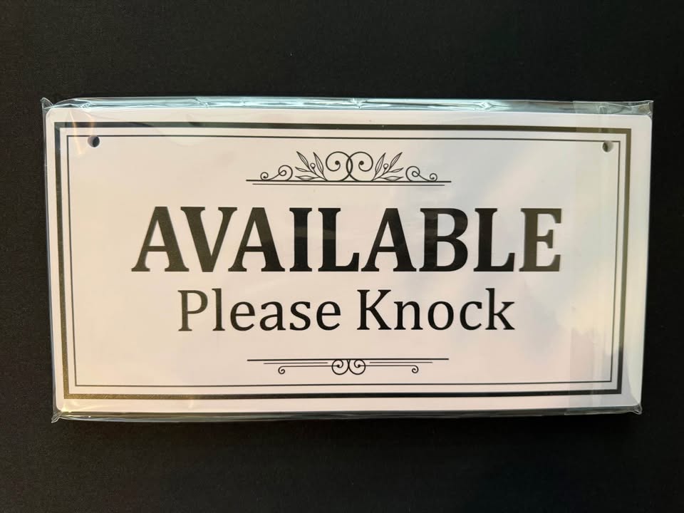 Door Sign (Available Please Knock/Unavailable Please do not disturb)