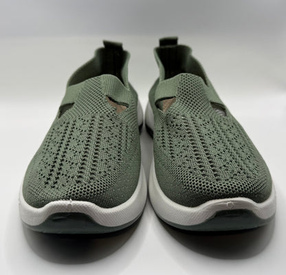 Green Slip On Shoes Women's Size EU 37