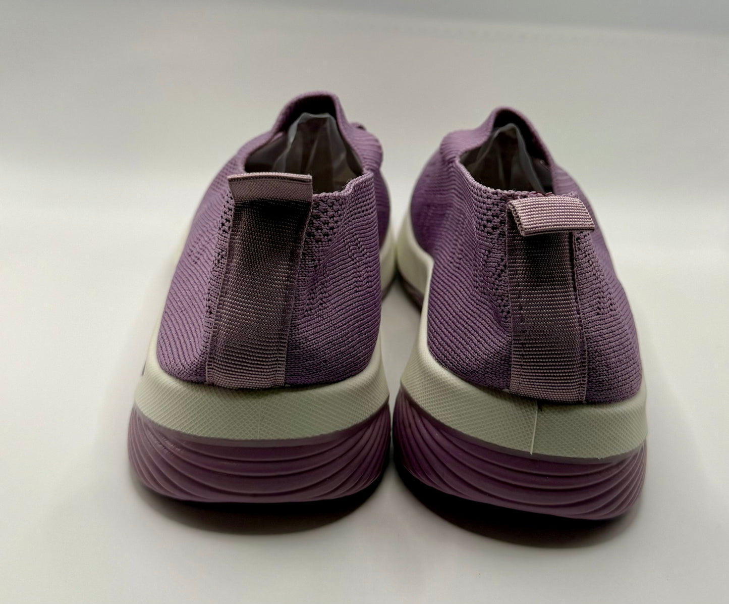 Women’s Purple Slip-On Knit Walking Sneakers – Lightweight Cushion Sole SIZE 36