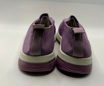 Women’s Purple Slip-On Knit Walking Sneakers – Lightweight Cushion Sole SIZE 36