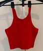 Red Crop Tank SIZE XS