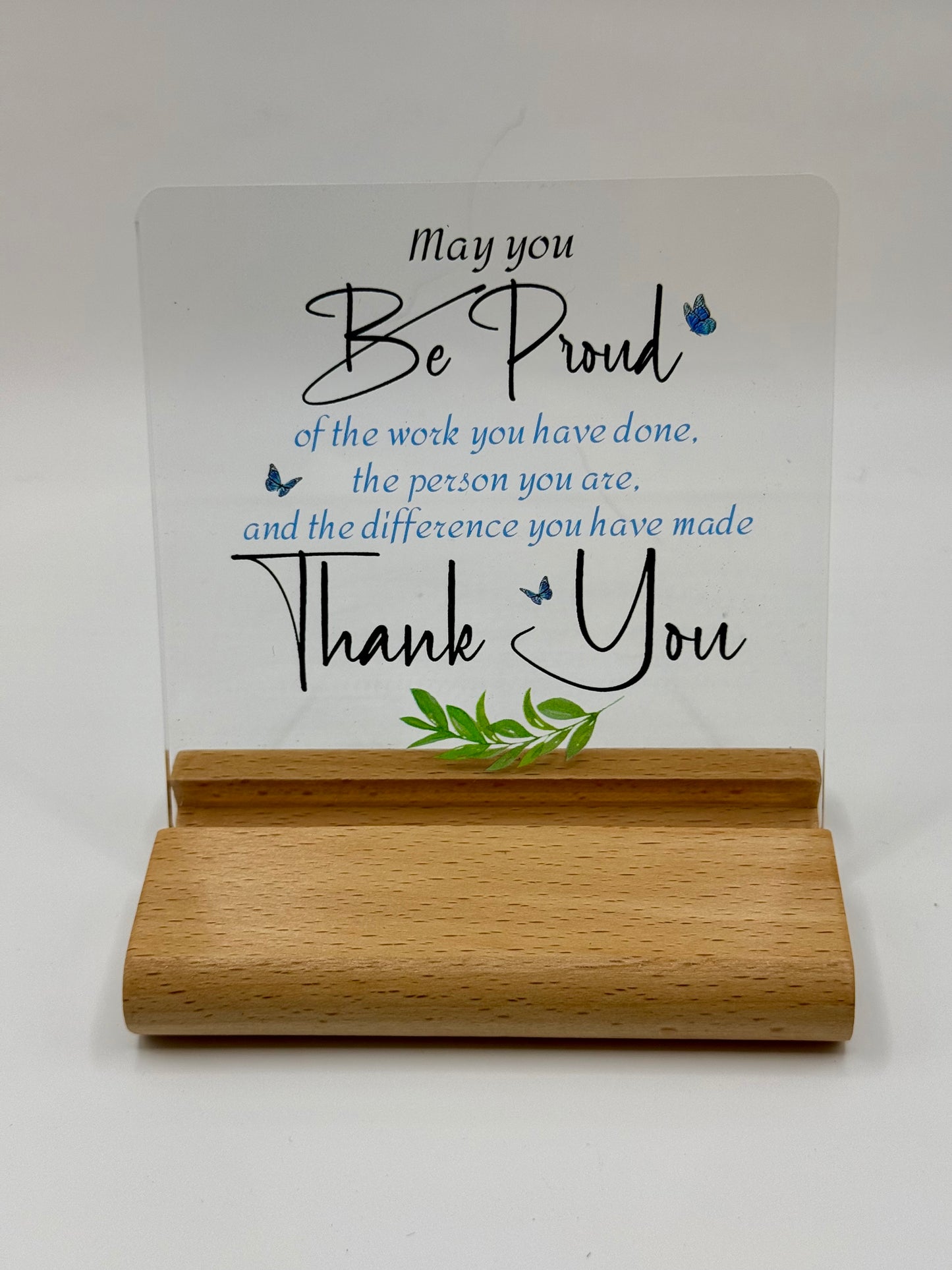 Thank You Desk Plaque
