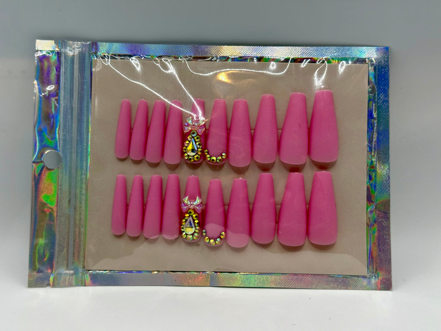 Pink Press-On Nails