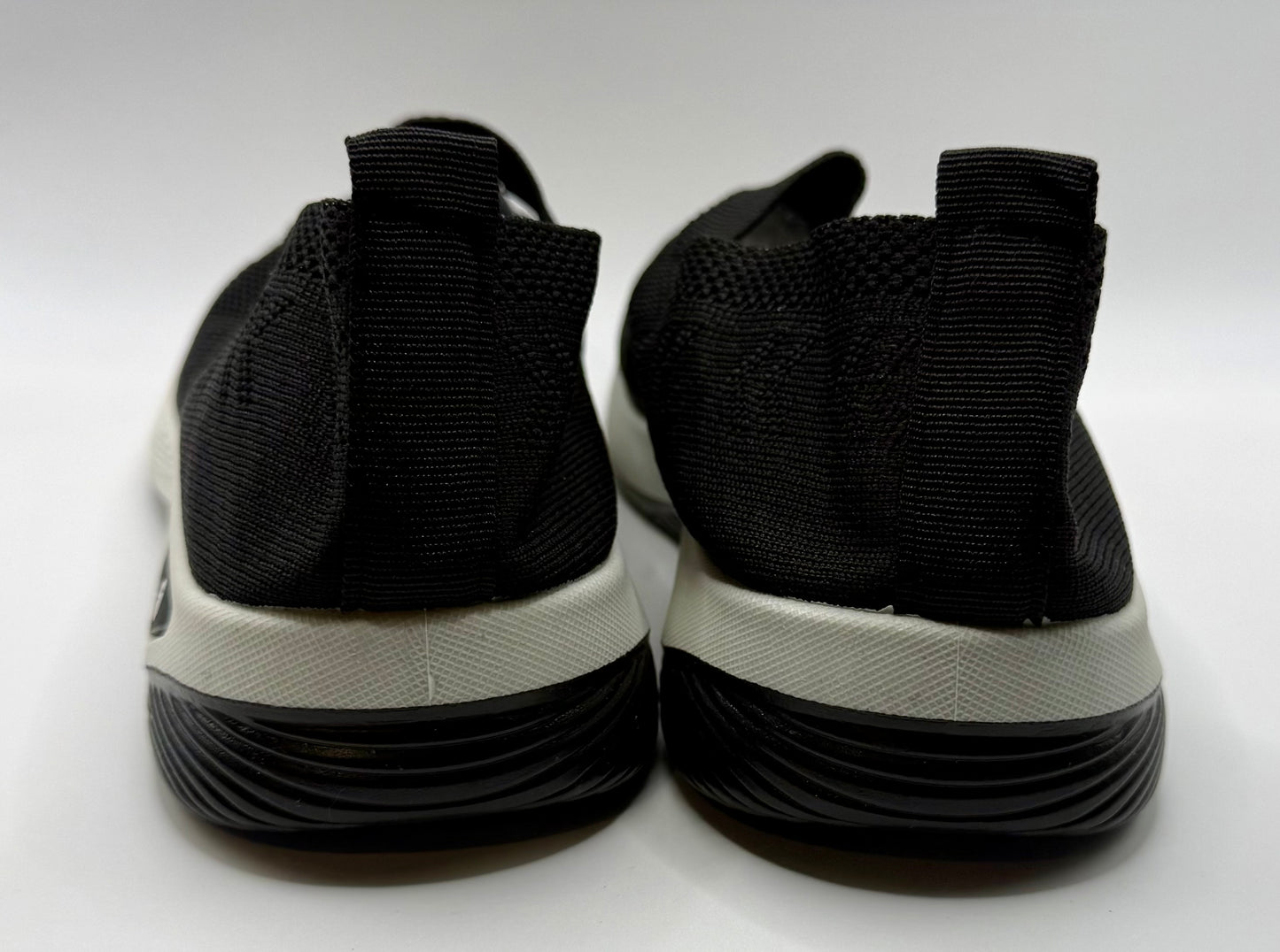 Women’s Black Slip-On Knit Comfort Shoes – Lightweight Walking Sneakers SIZE 38