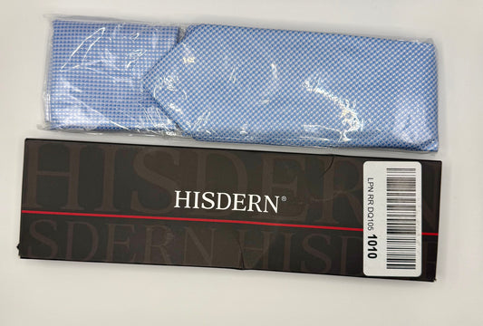 HISDERN Light Blue Business Necktie