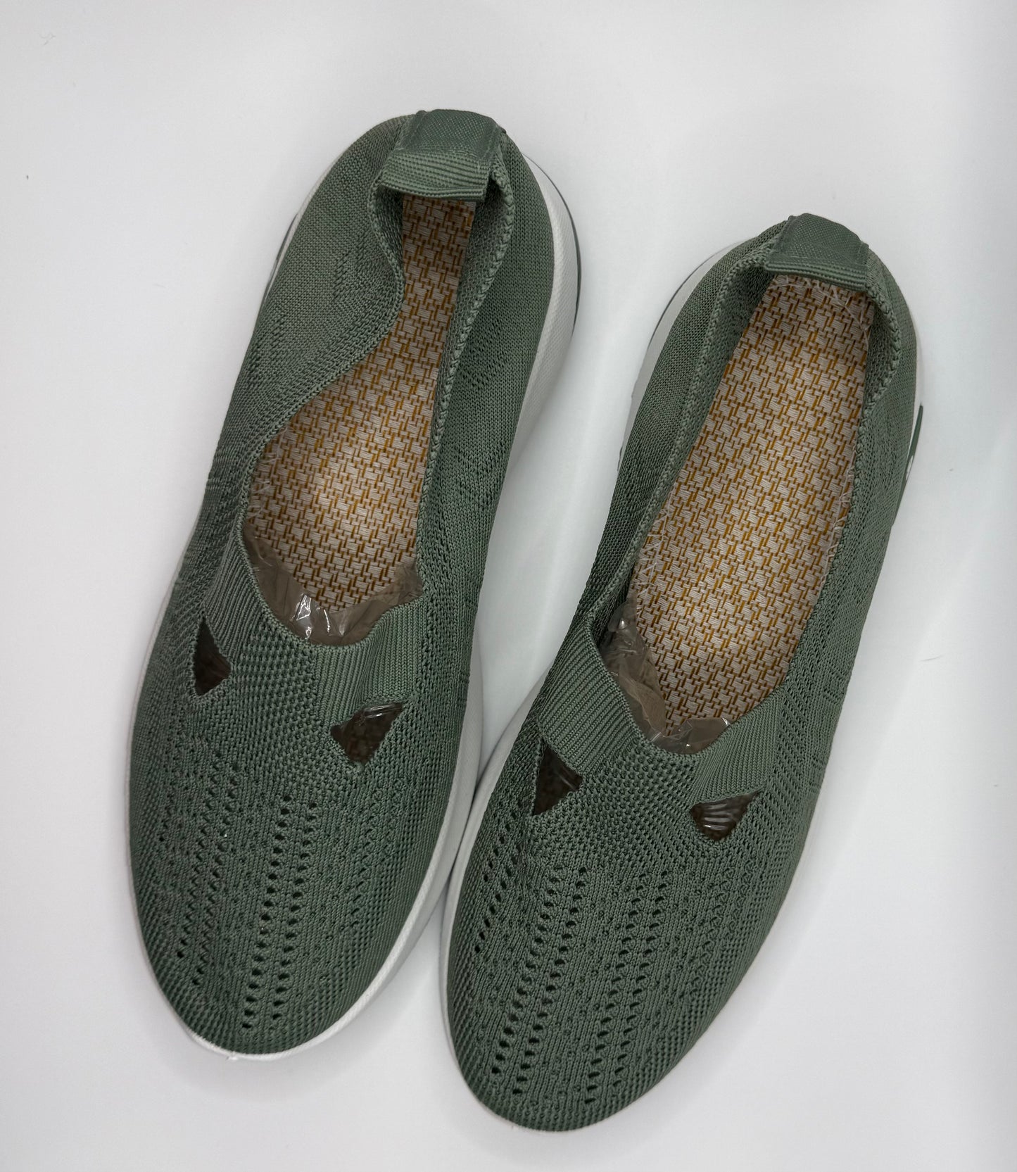 Green Slip On Shoes Women's Size EU 37