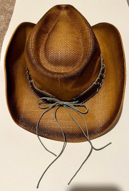 Vintage-Style Cowboy Hat – Paper Straw